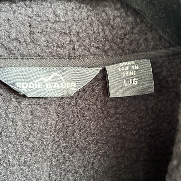 NEW Eddie Bauer Rugged Ripstop Soft Shell Jacket Size L Grey Steel/Black - Picture 8 of 11